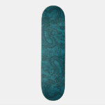 Embossed Dragon On Till Leather Texture skateboards