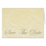 Embossed Gold Rose Save the Date Greeting Cards