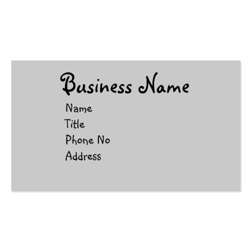 Embossed Hawaiian scenes business card (back side)