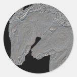 Embossed Horses Stickers
