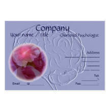 Embossed look brain business card