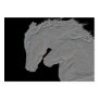 Embossed Look Silver Horses Business Card