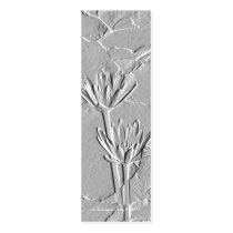 Embossed Lotus Bookmark/ business cards