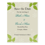 Embossed - Save the Date card Post Card