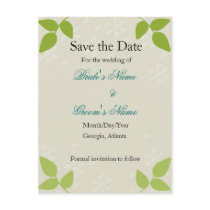 Embossed - Save the Date card postcards