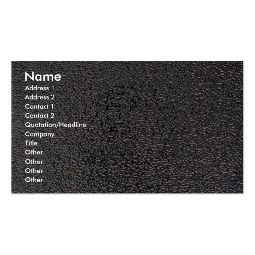 Embossed silver business card template (front side)