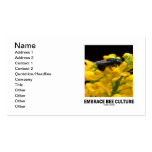 Embrace Bee Culture (Bee On Barberry Flower) Business Card Templates