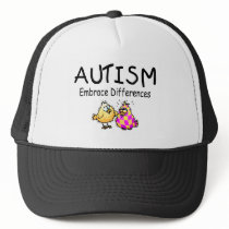Embrace Differences (2 chicks) Trucker Hats
