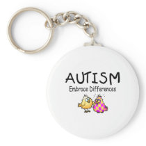 Embrace Differences (2 chicks) Key Chains