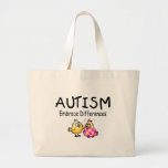 Embrace Differences (2 chicks) Tote Bags