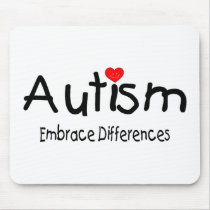 Embrace Differences (Happy Heart) Mouse Mats