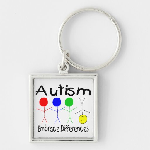 Embrace Differences Keychain