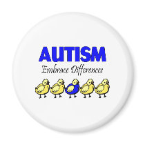 Embrace Differences Fridge Magnet