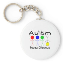 Embrace Differences (People) Keychains