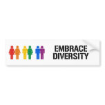 EMBRACE DIVERSITY BUMPER STICKERS