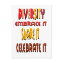 Embrace Diversity Postcard by diversityjustis Embrace Diversity Postcard