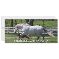 EMBRACE LIFE AND RUN FULL COLOR RACK CARD