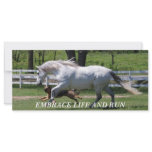 EMBRACE LIFE AND RUN FULL COLOR RACK CARD
