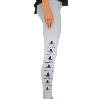 Embrace Statistics Be Normal (Bell Curve) Legging Tights