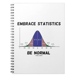 Embrace Statistics Be Normal (Bell Curve) Note Book