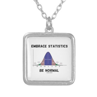 Embrace Statistics Be Normal (Bell Curve) Pendant