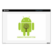 Embrace The Ecosystem (Android Bug Droid Oak Tree) 15" Laptop Skin
