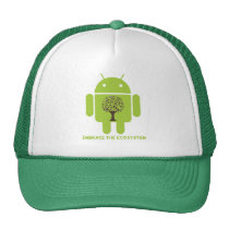 Embrace The Ecosystem (Bug Droid Brown Tree) Hat