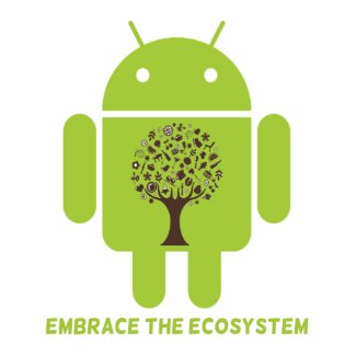 Embrace The Ecosystem (Bug Droid Brown Tree) shirt