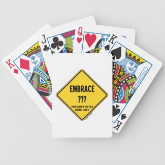 Embrace Uncertainty Your Sanity Depends On It Bicycle Poker Deck
