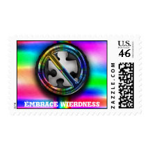 Embrace Wierdness Postage Stamp