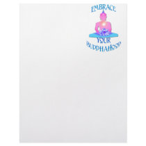 "Embrace Your BuddhaHood" Buddhism Designs letterhead