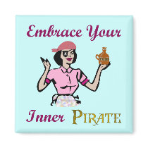 Embrace Your Inner Pirate magnets