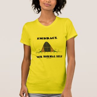 Embrace Your Normal Self (Bell Curve Humor) Shirt
