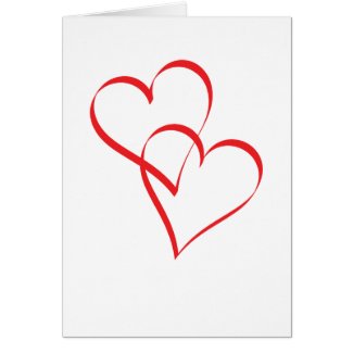 Embracing Hearts Greeting Card