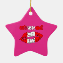 Embrasse-Moi - Kiss Me in Canadian - Flirting Christmas Ornaments