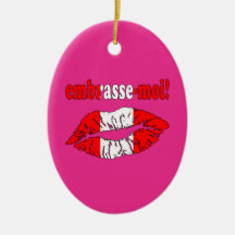 Embrasse-Moi - Kiss Me in Canadian - Flirting Ornament