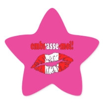 Embrasse-Moi - Kiss Me in Canadian - Flirting Star Stickers