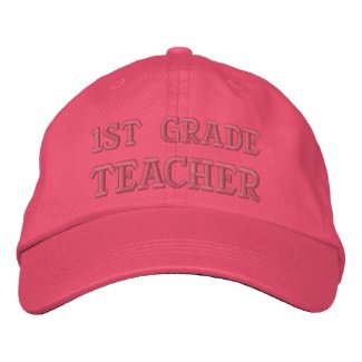 Embroidered 1st Grade Teacher Hat embroideredhat