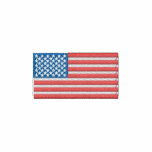 Embroidered American Flag Polo Shirt