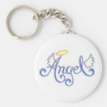 Embroidered Angel Keychain