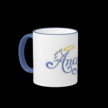 Embroidered Angel mugs