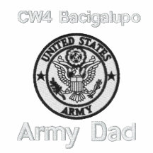 Embroidered Army Dad Emblem Polo2