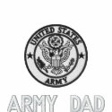 Embroidered Army Dad Emblem Polo embroidered shirts by jbranam Embroidered Army Dad Emblem Polo embroidered shirts