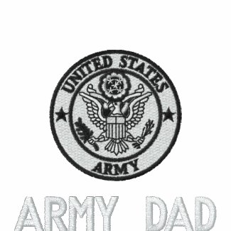 Embroidered Army Dad Emblem Polo