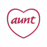 Embroidered Aunt Heart