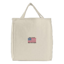 Embroidered Back to Back World War Champs Canvas Bag