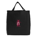 Embroidered Ballet Customizable name tote bags embroidered bags