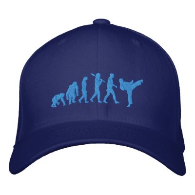 Embroidered Blue Belt Martial Artists Karate Cap Embroidered ...
