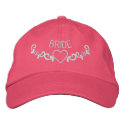 EMBROIDERED BRIDE & HEART CREST embroideredhat