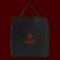 Embroidered CANADA Monogram Tote Bag SOuvenir embroidered bags